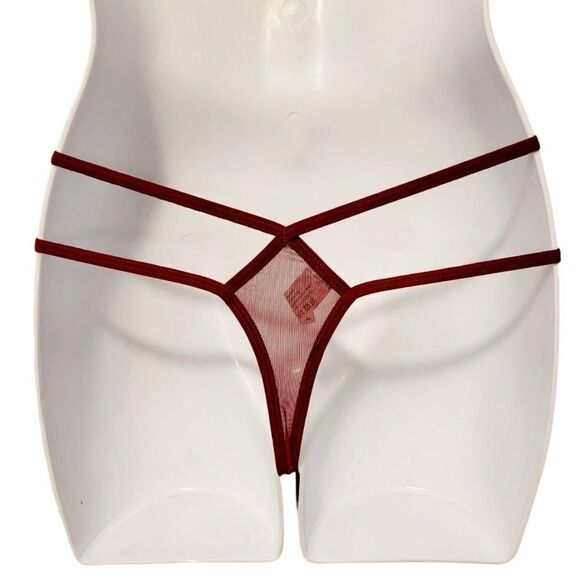 2/$20 Brand new ruby red rose panties underwear T-backs - Picture 3 of 4